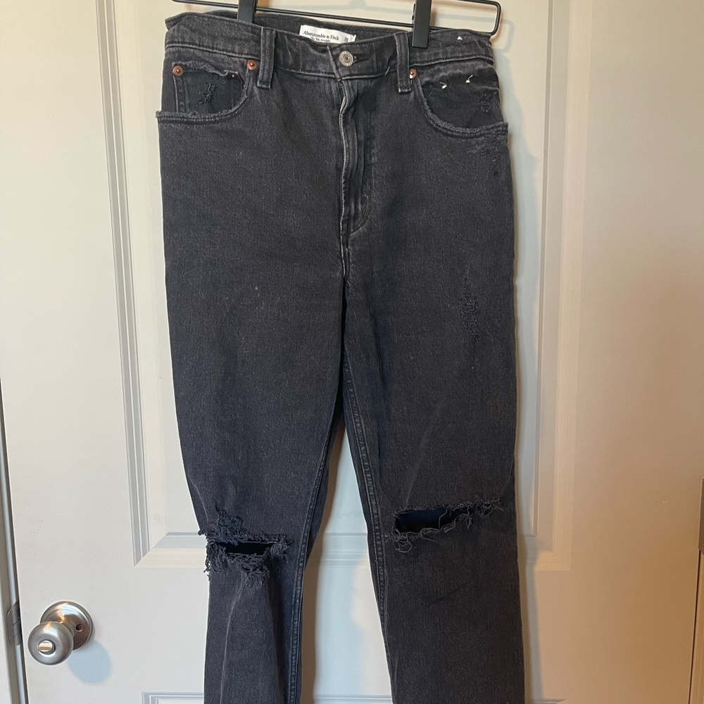 Abercrombie black jeans- like new